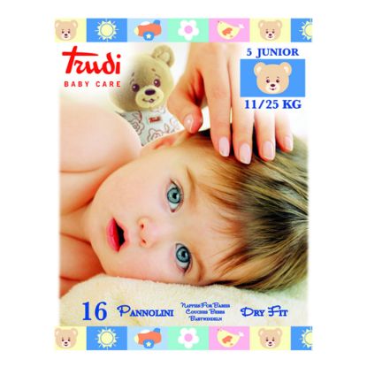 Slika Trudi Baby Care Dry Fit Junior (11-25 kg), paket (3 x 16 plenic)