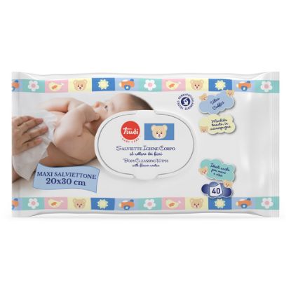 Slika Trudi Baby Care, čistilni robčki s cvetličnim nektarjem - 30 x 20 cm (40 robčkov)