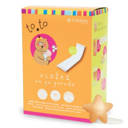 Slika To.to, bombažni vložki za po porodu (6 vložkov)