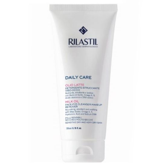 Slika Rilastil Daily Care, oljno mleko za čiščenje obraza in oči (200 ml)