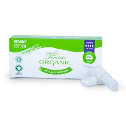 Slika Natura Femina Organic Mini, higienski tampon (16 tamponov)