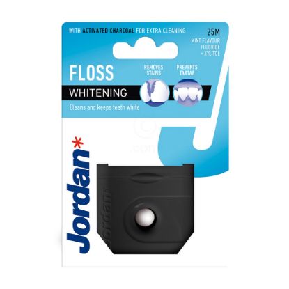 Slika Jordan Whitening floss, zobna nitka z aktivnim ogljem (1 nitka (25 m))