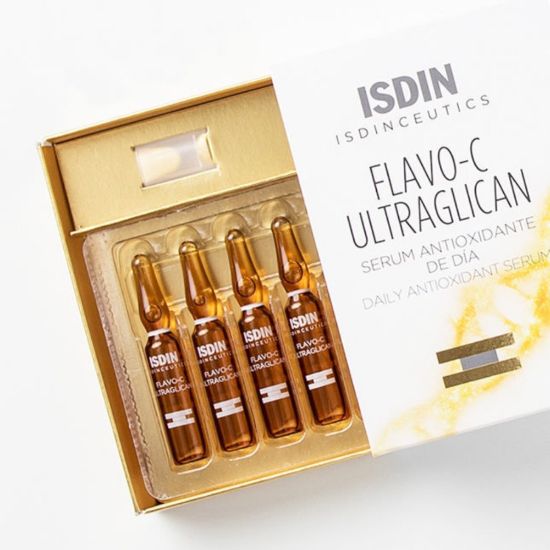 Slika ISDIN Isdinceutics Flavo-C Ultraglican, dnevni antioksidacijski serum - ampule (30 x 2 ml)