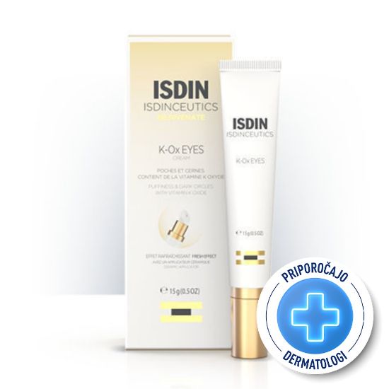 Slika ISDIN Isdinceutics Rejuvenate K-Ox, krema za predel oči s keramičnim aplikatorjem (15 ml)