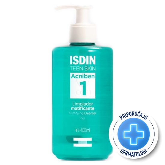 Slika ISDIN Acniben Mattifying Cleanser Gel, matirajoč čistilni gel (400 ml)