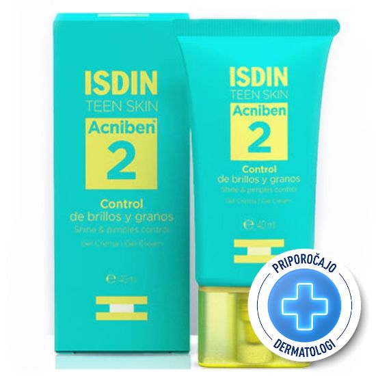 Slika ISDIN Acniben Shine & Pimples Control, gel krema za nadzor sijaja in nego aken (40 ml)