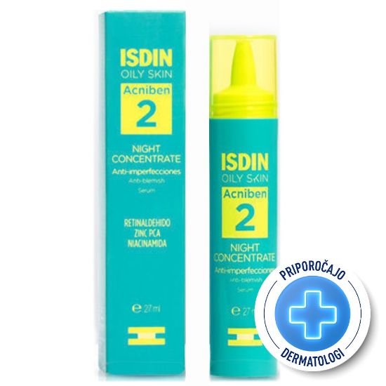 Slika ISDIN Acniben 2 Night Concentrate, nočni serum proti nepravilnostim (27 ml)