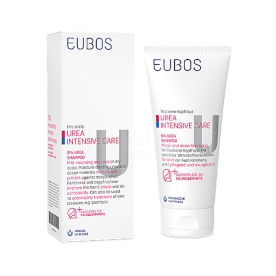Slika Eubos 5% Urea, šampon za suhe in poškodovane lase (200 ml)