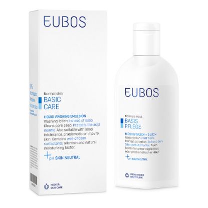 Slika Eubos, neodišavljena čistilna emulzija brez mila za telo (200 ml)