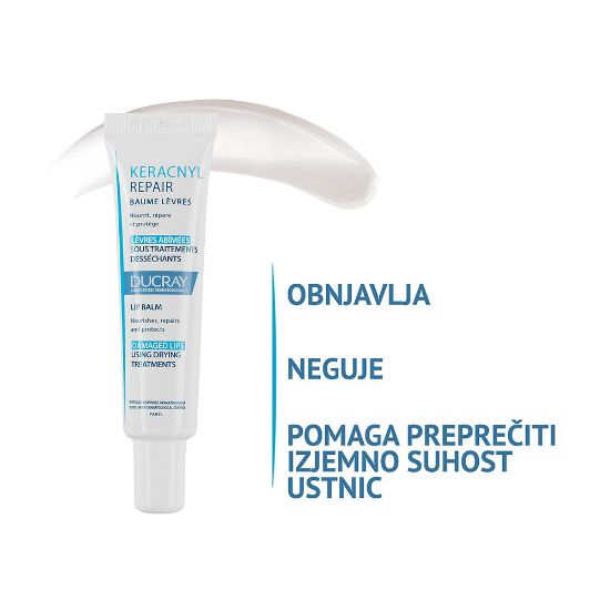 Slika Ducray Keracnyl Repair, balzam za ustnice (15 ml)