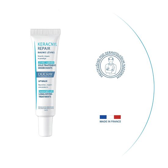 Slika Ducray Keracnyl Repair, balzam za ustnice (15 ml)