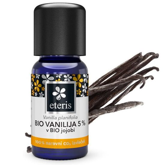 Slika Eteris Bio Vanilija, 5% CO2 izvleček v Bio Jojobi (10 ml)