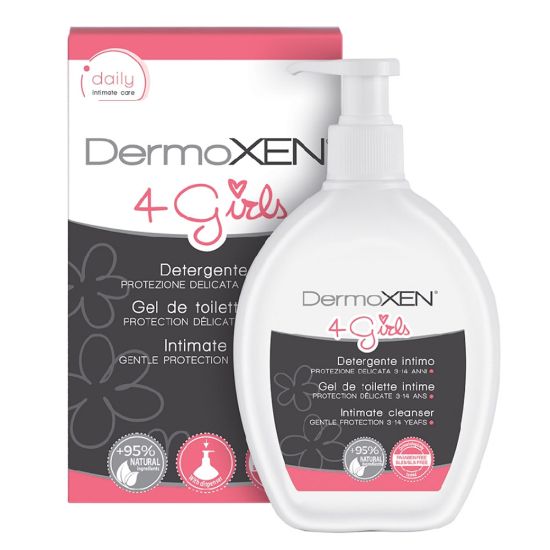 Slika DermoXEN 4 Girls, gel za intimno nego deklic po 3. letu starosti (200 ml)