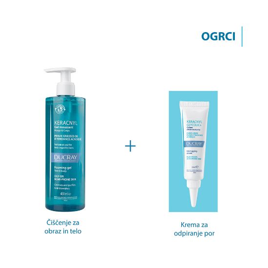 Slika Ducray Keracnyl Glycolic+, krema za odpiranje por (30 ml)