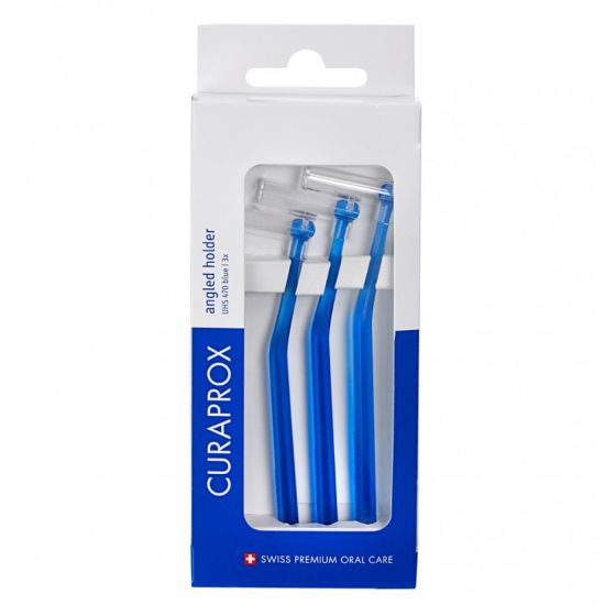 Slika Curaprox UHS 470, kotno držalo za medzobno ščetko (3 držala)