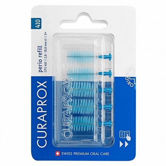 Slika Curaprox CPS 410 Perio, medzobna ščetka - refill (5 medzobnih ščetk)