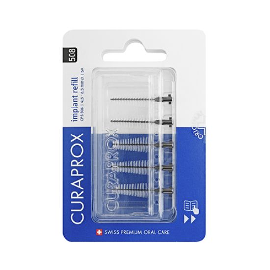 Slika Curaprox CPS508 soft implant, medzobna ščetka (5 ščetk)