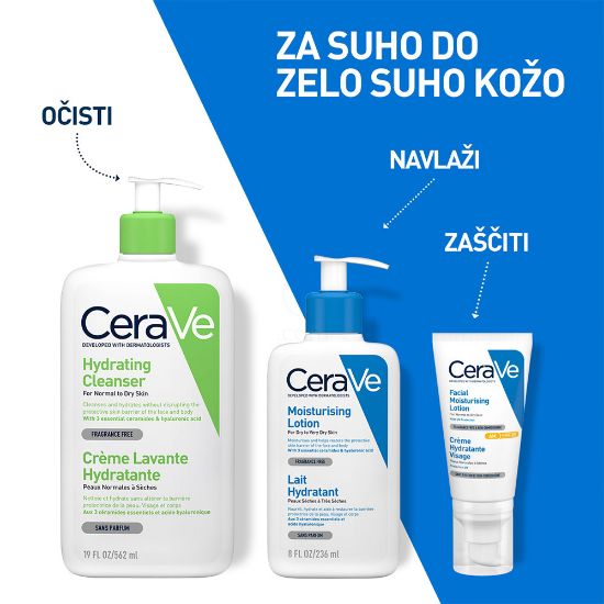 Slika CeraVe, vlažilni losjon za telo za suho do zelo suho kožo (236 ml)