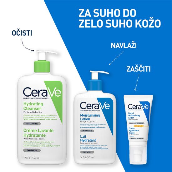 Slika CeraVe, vlažilni losjon za telo za suho do zelo suho kožo (1000 ml)