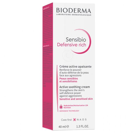 Slika Bioderma Sensibio Defensive Rich, bogata pomirjujoča krema za občutljivo kožo (40 ml)