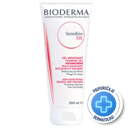 Slika Bioderma Sensibio DS+, peneči čistilni gel za pomiritev kože (200 ml)