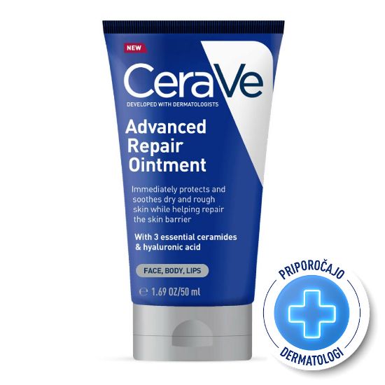 Slika CeraVe Advanced Repair Ointment za obnovo suhe ter hrapave kože (50 ml)