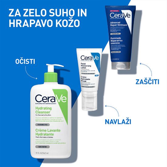 Slika CeraVe Advanced Repair Ointment za obnovo suhe ter hrapave kože (50 ml)