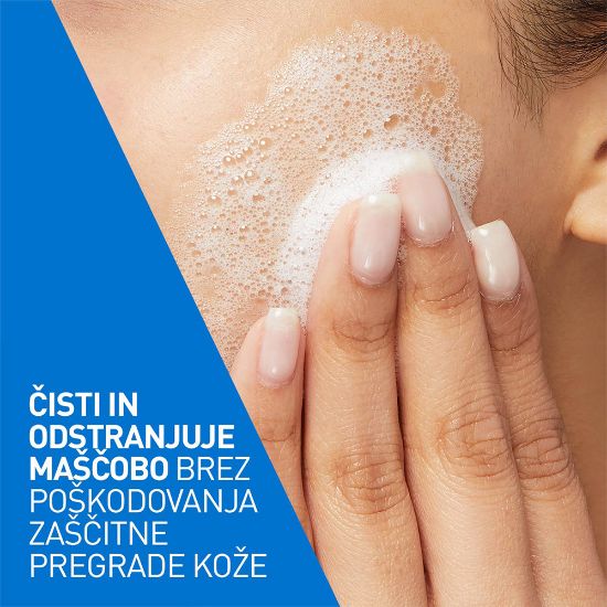 Slika CeraVe, peneči čistilni gel za obraz za normalno do mastno kožo (473 ml)