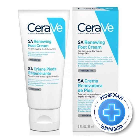 Slika CeraVe SA, obnovitvena krema za stopala za suho in hrapavo kožo (88 ml)