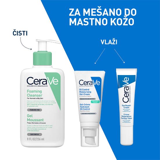 Slika CeraVe, vlažilna gel krema za mastno kožo (52 ml)