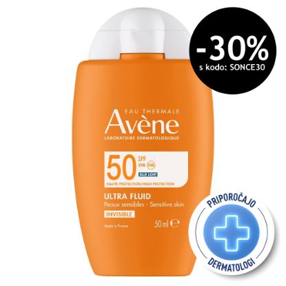 Slika Avene Sun, ultra fluid z visoko zaščito pred soncem za obraz - ZF50 (50 ml)