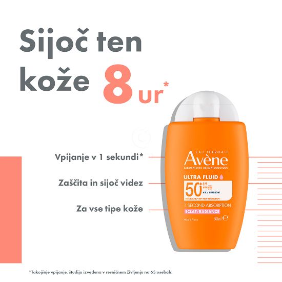 Slika Avene Sun, ultra fluid z visoko zaščito pred soncem za obraz - ZF50 (50 ml)