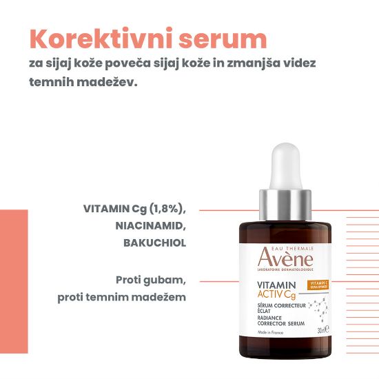 Slika Avene Vitamin Activ Cg, korektivni serum za sijaj kože (30 ml)