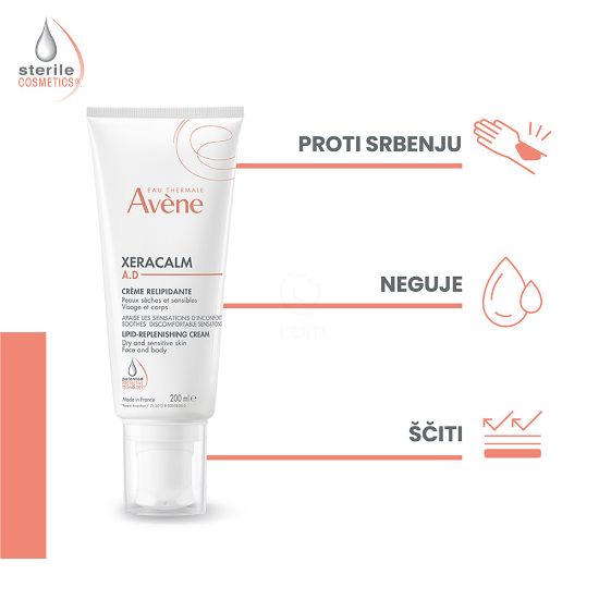 Slika Avene XeraCalm A.D, krema za relipidacijo (200 ml)