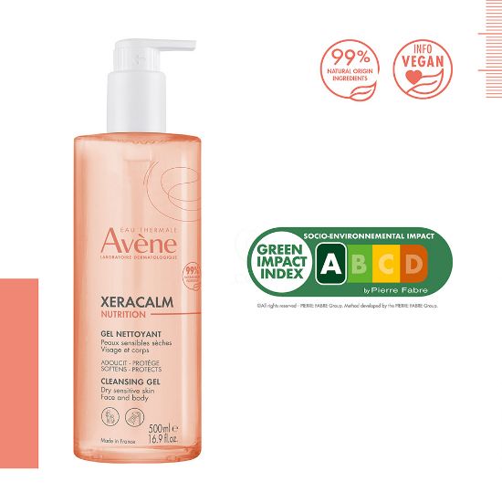 Slika Avene XeraCalm Nutrition, vlažilni gel za čiščenje (500 ml)