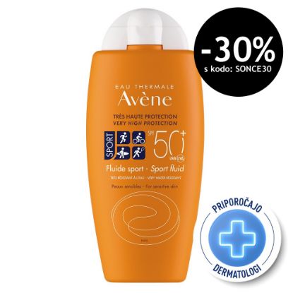 Slika Avene Sun Sport Fluid, zelo visoka zaščita pred soncem - ZF50+ (100 ml)