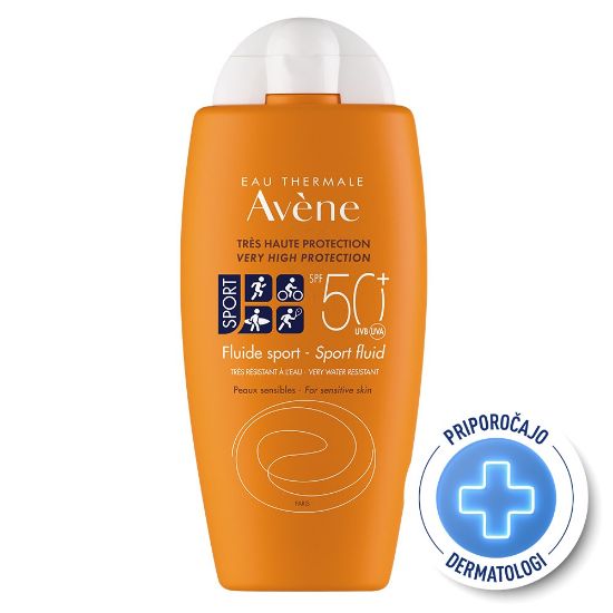 Slika Avene Sun Sport Fluid, zelo visoka zaščita pred soncem - ZF50+ (100 ml)