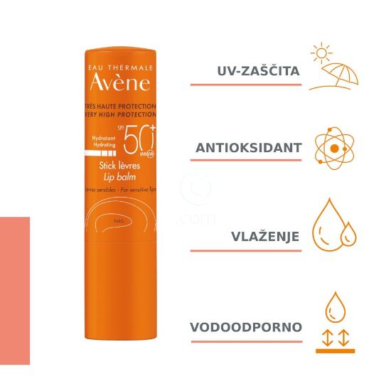 Slika Avene Sun, stik za ustnice - ZF50+ (3 g)