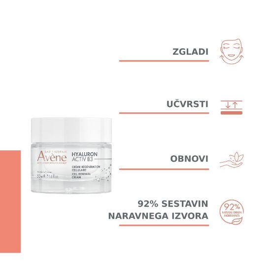 Slika Avene Hyaluron Activ B3, krema za nego obraza - refill (50 ml)