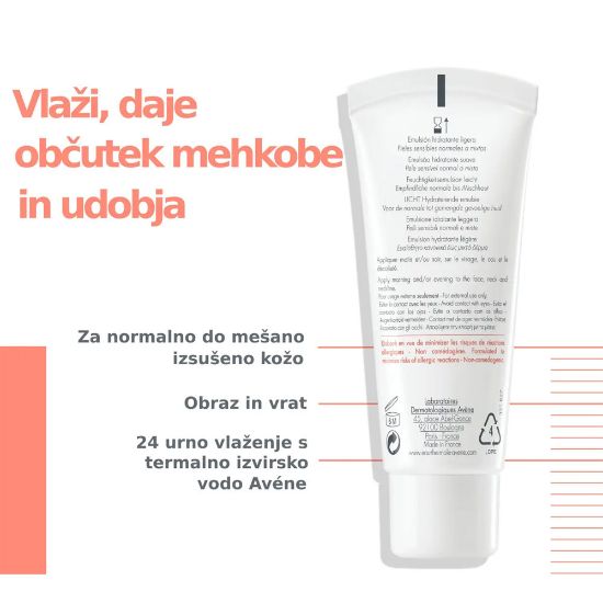 Slika Avene Hydrance Legere, vlažilna emulzija (40 ml)