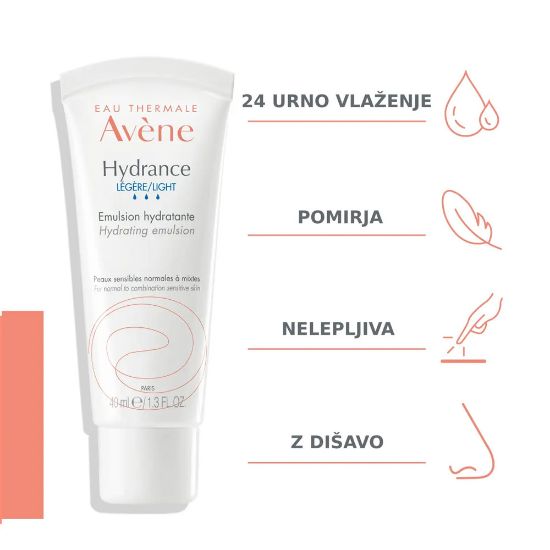 Slika Avene Hydrance Legere, vlažilna emulzija (40 ml)