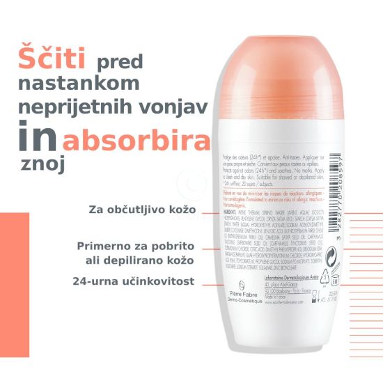 Slika Eau Thermale Avene Body 24-urni deodorant, roll-on (50 ml)