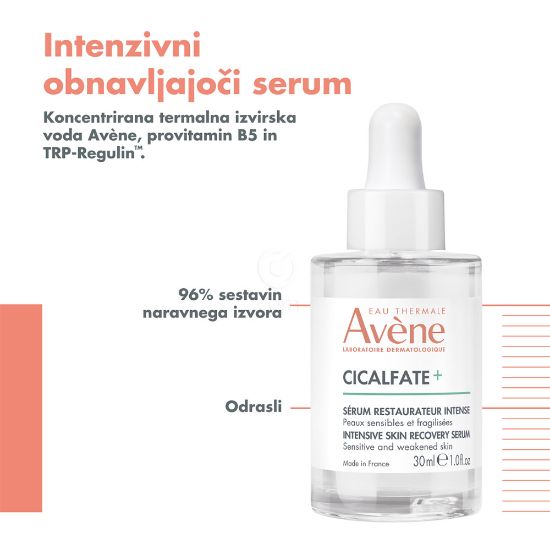 Slika Avene Cicalfate+, intenzivni obnavljajoči serum (30 ml)