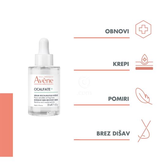 Slika Avene Cicalfate+, intenzivni obnavljajoči serum (30 ml)