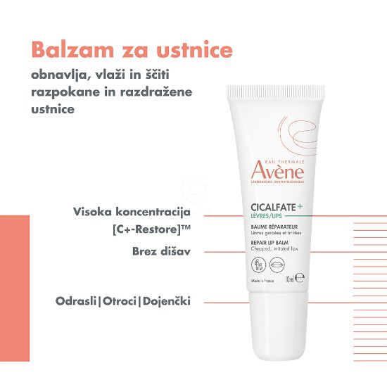 Slika Avene Cicalfate+, balzam za ustnice (10 ml)