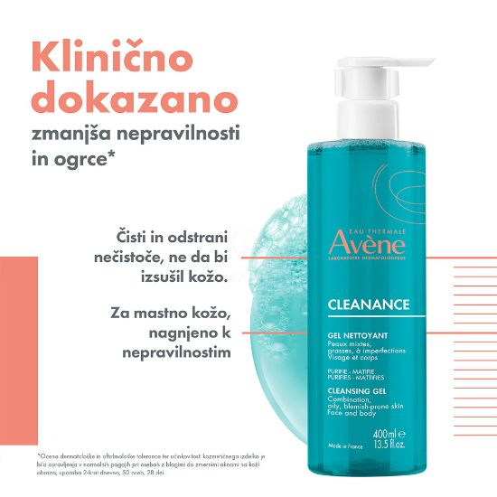 Slika Eau Thermale Avene Cleanance, gel za čiščenje (400 ml)