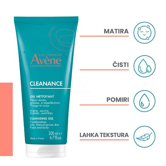Slika Avene Cleanance, gel za čiščenje (200 ml)