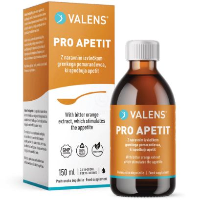 Slika Valens Pro Apetit, tekočina - okus češnje (150 ml)