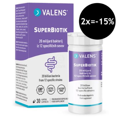 Slika Valens SuperBiotik, kapsule (30 kapsul)