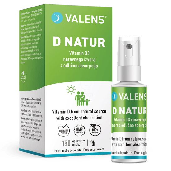 Slika Valens D-natur, ustno pršilo (15 ml)